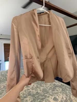 Theory satin blazer thumbnail 1