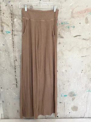 Abercrombie & Fitch Wide Leg Ribbed Knit Lounge Pants thumbnail 2