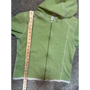 Pendleton Womens Lime Green Full Zip Hoodie Sweatshirt Size M Cotton Blend thumbnail 3