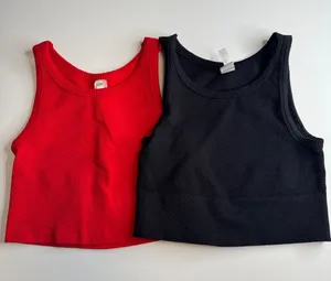 Nikibiki Red and Black Ribbed Womens Tank Tops - 2-Pack thumbnail 1
