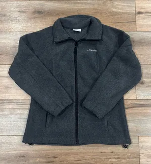 COLUMBIA Casual Outdoorsy Gray Fleece Zip-up Jacket | Size Medium thumbnail 1