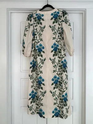 Tuckernuck Cerulean Vine Cotton Poplin Lachlan Dress - Small thumbnail 3