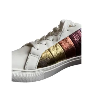 Kurt Geiger London Lane Rainbow Metallic Leather Sneakers EU 38 thumbnail 8