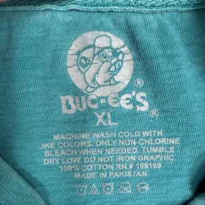 Buc-ee's XL Long Sleeve T-Shirt Teal Love Buc-ee's Rainbow Floral Graphic Tee thumbnail 4