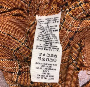 Free People plaid brown tweed mini skirt size 0 thumbnail 4
