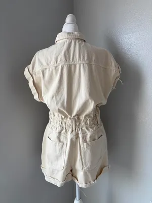 Zara denim utility romper  thumbnail 2