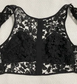 Lush Clothing Lace Crop Top thumbnail 4