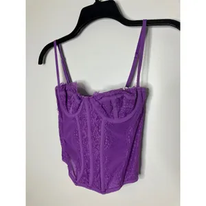 Out from under urban outfitters purple corset top women's size small lace trendy thumbnail 3