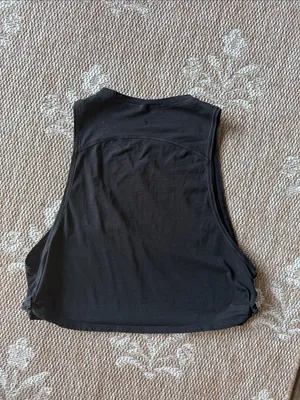 Yogalicious Black Cropped Tank Top - Women's Sleeveless Top 332 LGW6 thumbnail 3