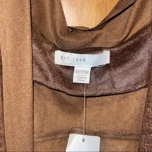 Faux Leather Vest Size 1X thumbnail 3