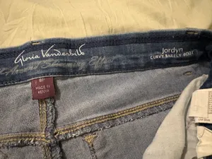Gloria Vanderbilt Jeans Jordyn Women’s Blue Curvy Barely Bootleg 8 Petite thumbnail 3