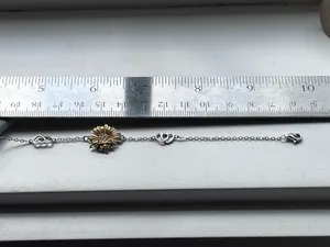 Anthropologie sterling daisy bracelet thumbnail 5