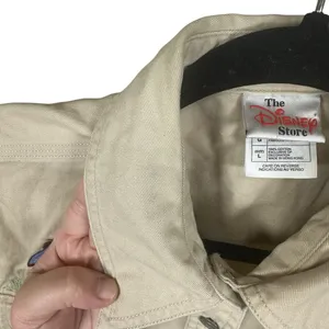Vintage‎ Disney Pooh Eeyore Utility Vest Y2K Safari Embroidered Beige L thumbnail 10