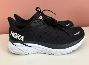 Hoka Women's Black & White Athletic Running Shoes thumbnail 1