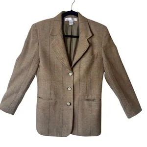 VTG The Limited Wool Blend Herringbone Tweed Blazer Career Academia‎ Size 6 thumbnail 1