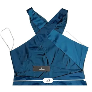 Lulu's Truly Picturesque Dark‎ Blue Teal Open Back Dress XL Cocktail Wedding NWT thumbnail 8