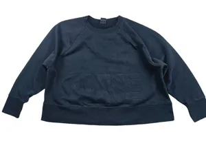 Nike -825 Black Dri-Fit Versa Just Do It Long Sleeve Cropped Sweatshirt Black 2X thumbnail 1