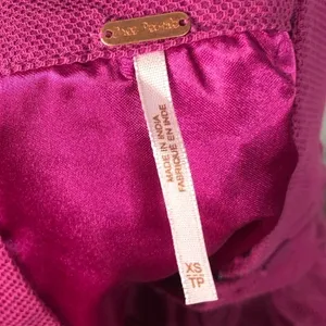 Free People Hot Pink‎ Lace Mini Skirt XS thumbnail 4