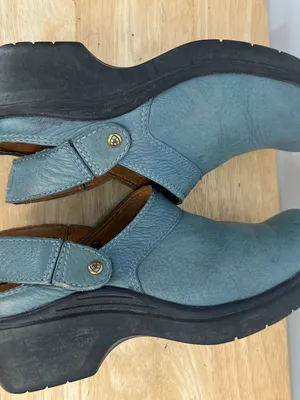 Ariat Teal Slip-On Leather Clogs mules thumbnail 3