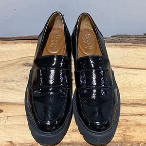 Franco‎ Sarto Brindy Platform Black Loafer Size 8.5 A51 thumbnail 5