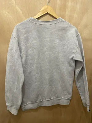 Disney Parks Mickey Mouse Long Sleeve Sweater Gray Size Small Vintage small stains as seen in picture thumbnail 10