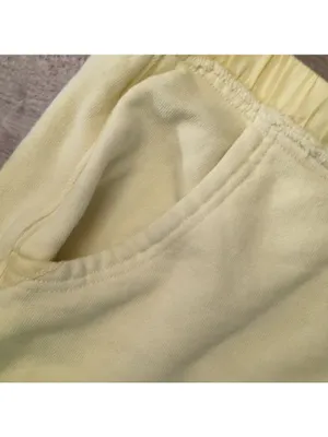 Free people starfruit yellow terry cloth shorts size medium thumbnail 3