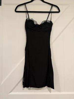 Princess Polly Black Mini Dress thumbnail 3