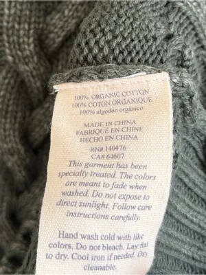 NEW Faherty Sunwashed Sweater Vest Size Large Green Cable Knit NWOT thumbnail 8