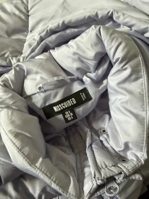 Missguided lilac purple puffer jacket thumbnail 2