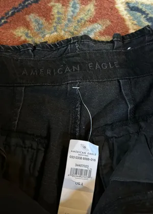 American Eagle NWT  Black Denim Shorts thumbnail 3