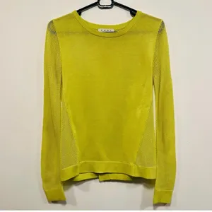 CAbi Light Yellow Knit sweater casual top. Size XS thumbnail 2