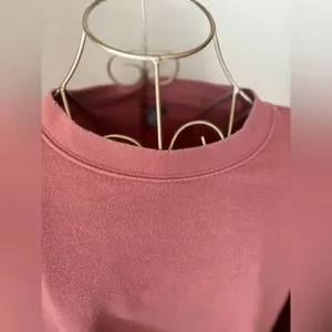 Aerie Distressed Raw Hem Crop Sweatshirt XS thumbnail 10