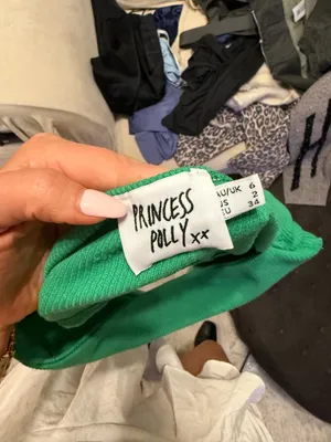 Princess Polly Green Crop Top thumbnail 5