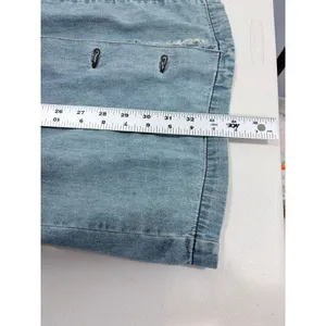 Vintage Guess Jeans USA Y2K Denim‎ Mini Dress Distressed Shacket 7 AS IS thumbnail 14