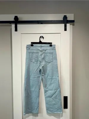 Joe’s Jeans Women’s Size 31 Light Wash High Rise Cropped Wide Leg Jeans thumbnail 2