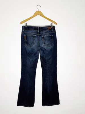 PAIGE Hidden Hills Jeans Women’s Size 29 Dark Wash Bootcut Mid Rise thumbnail 2