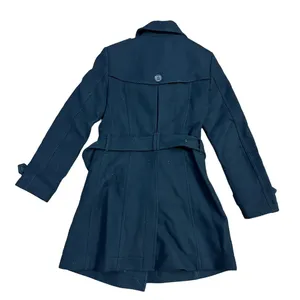 Burberry Brit Double Breasted Belted Virgin Wool Trench Coat thumbnail 2