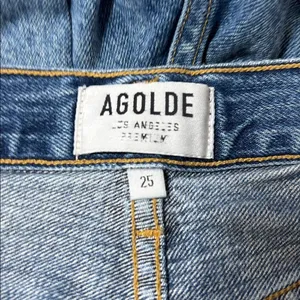 AGOLDE Jamie High Rise Classic Jeans‎ Grade Distressed Medium Wash 25 thumbnail 3