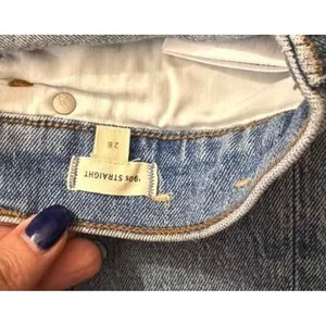 Madewell The '90s Straight Jean rondell wash Women's sz. 28 thumbnail 7