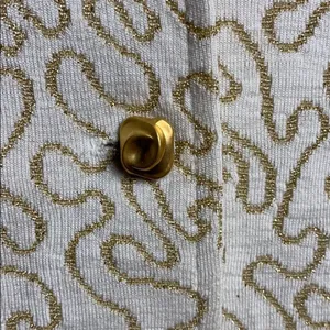 Vintage Gold Glitter Cardigan Button Up Sweater thumbnail 6