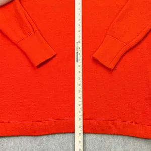 Free People Sweater Womens XL Ottoman Slouchy Tunic Orange Boho Workwear Cozy thumbnail 7