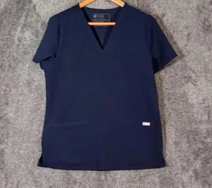 Figs casma scrub top 3 pocket v neck women's size small thumbnail 2