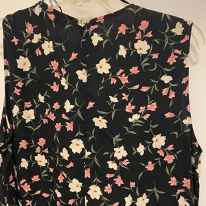 Lulus Women’s Sleeveless Tank Jumpsuit M Medium Black Print Floral Chest 38” thumbnail 7