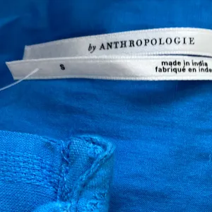 Anthropologie Blue Tiered Button-Front Mini Dress thumbnail 5