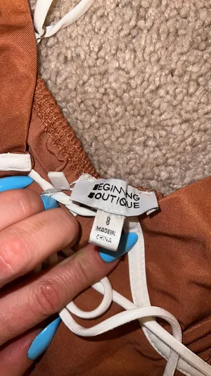 Beginning Boutique Debora Crop Top Latte thumbnail 5