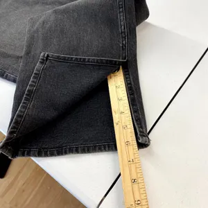 Abercrombie & Fitch Curve Love High Rise 90s Straight Jeans‎ Womens 32 Black thumbnail 13