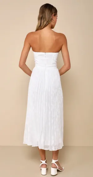 Lulus Midi Dress White thumbnail 2