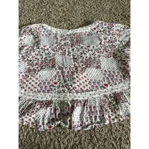 American Eagle Outfitters Women's floral boho patchwork cropped top size large‎ thumbnail 8