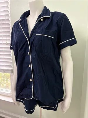 J. Crew navy shorts pajamas small thumbnail 3