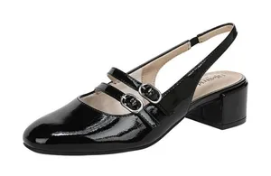 NWT Lifestride Womens Beatrice Pumps Slingback J3764S2 Black Patent 7.5M thumbnail 1
